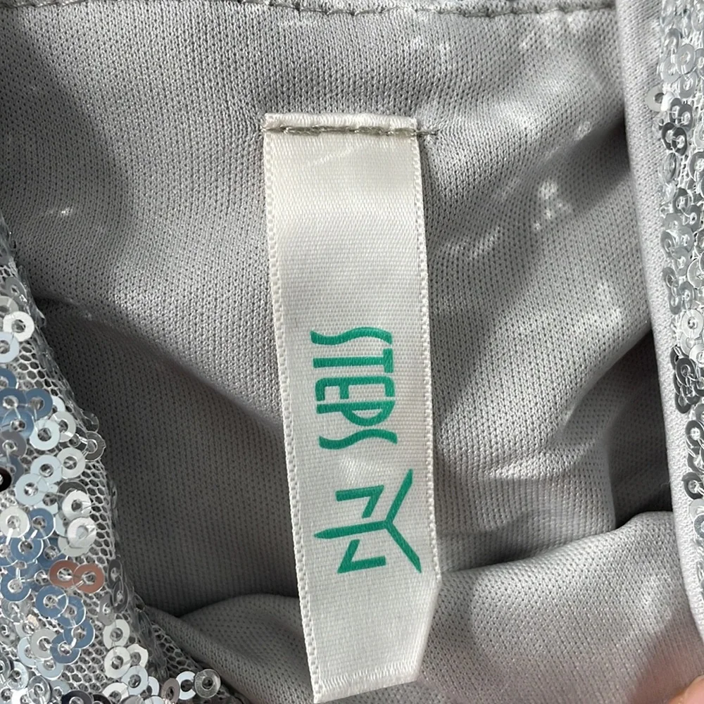 Silver and Pink Sequin dress - Picture 4 of 5